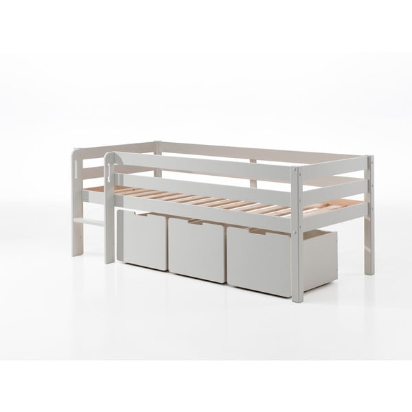 Bijele dječje ladice za ispod kreveta u setu 3 kom Pino – Vipack-image-1