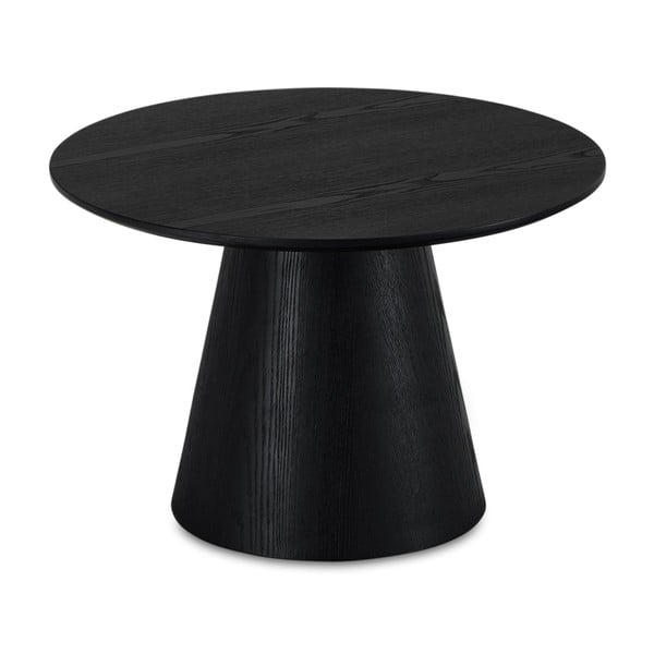 Crni stolić za kavu u dekoru hrasta ø 60 cm Tango – Furnhouse