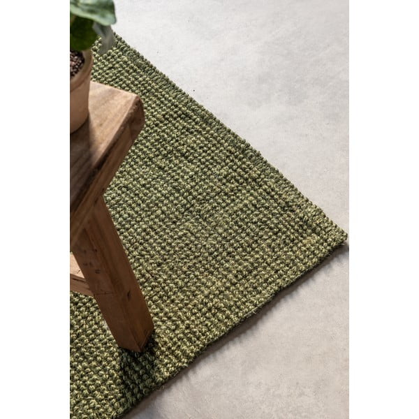 Kaki zelena staza jutena 80x200 cm Bouclé – Hanse Home-image-4