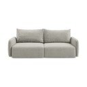 Svijetlo siva sklopiva/s prostorom za odlaganje sofa 238 cm Kalena – Makamii