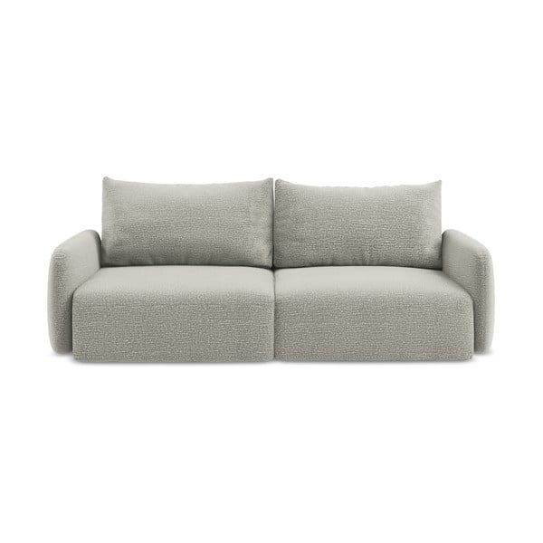 Svijetlo siva sklopiva/s prostorom za odlaganje sofa 238 cm Kalena – Makamii