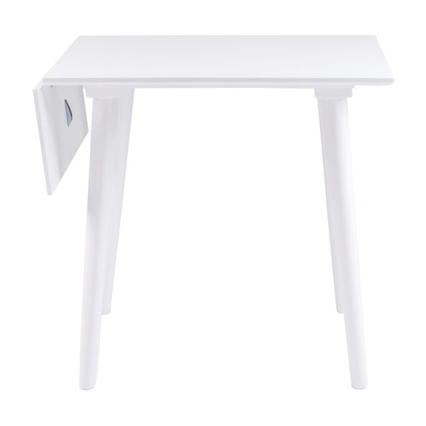 Bijeli blagovaonski stol Rowico Lotte Leaf, 80 x 80 cm