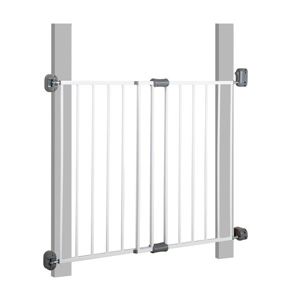 Bijela metalna sigurnosna ograda za stepenice – Roba-image-2