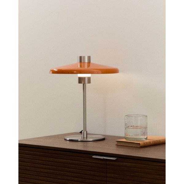 Narančasta stolna lampa s metalnim sjenilom (visina 32,5 cm) Nuvira – Kave Home-image-1