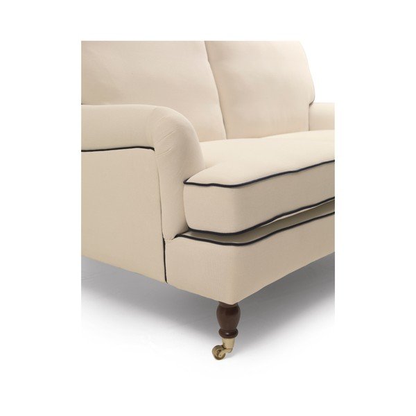 Krem kauč s tamnoplavim rubom Max Winzer Passion, 158 cm-image-4