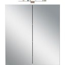 Antracitno sivi zidni/s ogledalom kupaonski ormarić 60x71 cm Arcena – Germania