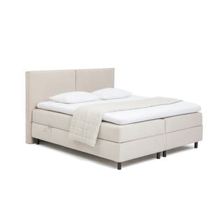 Bež boxspring krevet s prostorom za odlaganje 180x200 cm Elva Bold – Bonami Selection