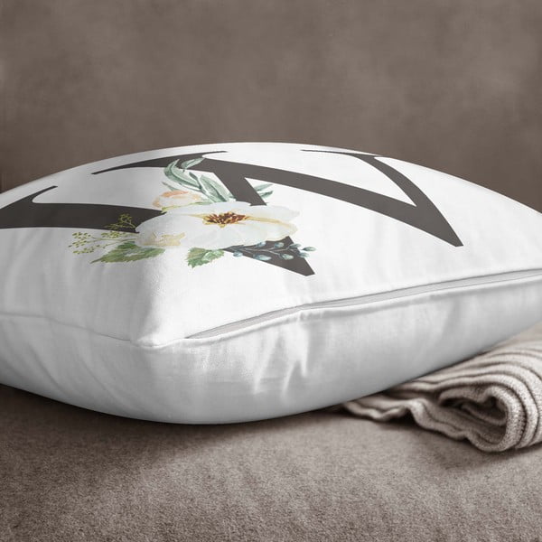 Jastučnica Minimalist Cushion Covers Floral Alphabet W, 45 x 45 cm