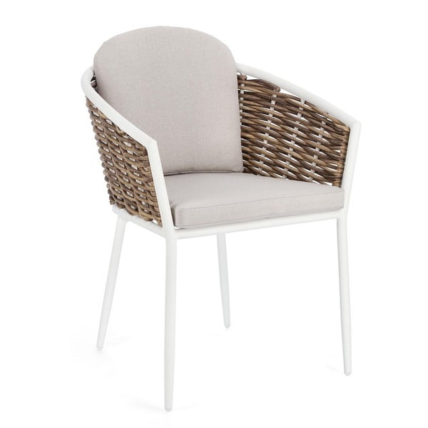 Bijela metalna vrtna stolica Maribela   – Bizzotto