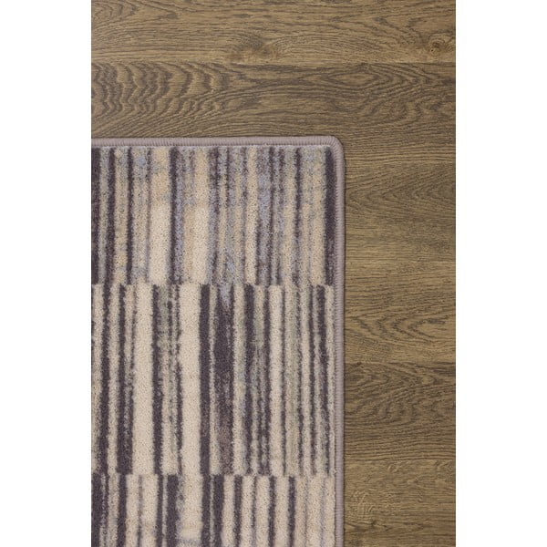 Sivi vuneni tepih 160x240 cm Grids – Agnella-image-3