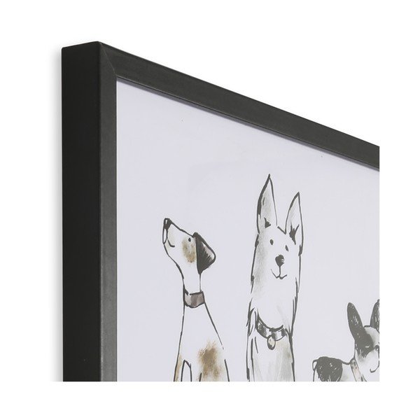 Zidni plakat u okviru Art for the home Home Is Where The Dog Is, 50 x 50 cm-image-3