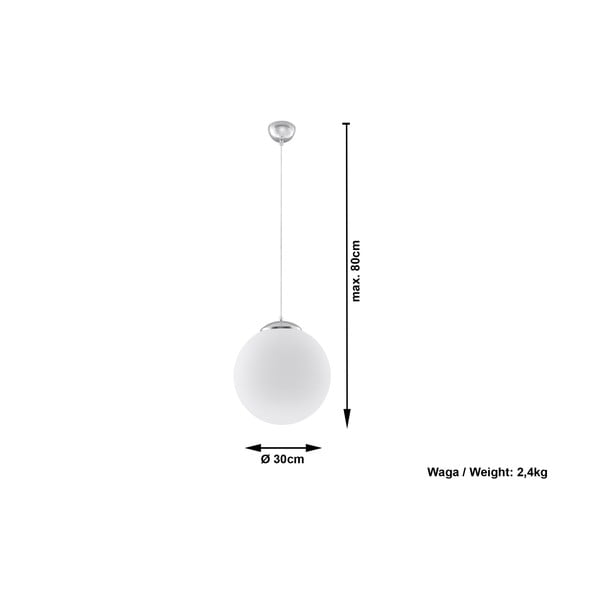 Bijela stropna lampa Sollux Bianco 30-image-2