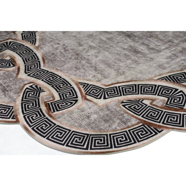 Sivo-bež okrugli tepih ø 80 cm - Vitaus-image-2