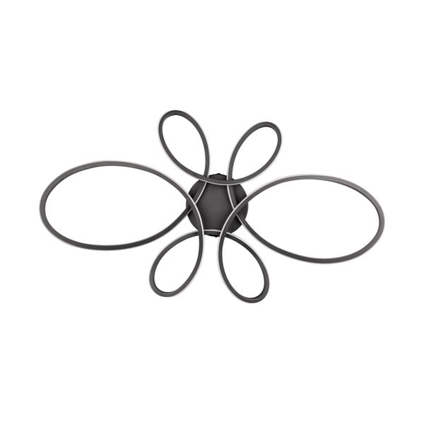 Crna LED stropna svjetiljka 45.5x83 cm Fly – Trio-image-4