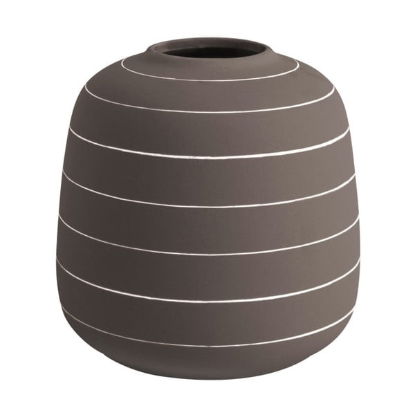 Tamnosmeđa keramička vaza PT LIVING Terra, ⌀ 16,5 cm
