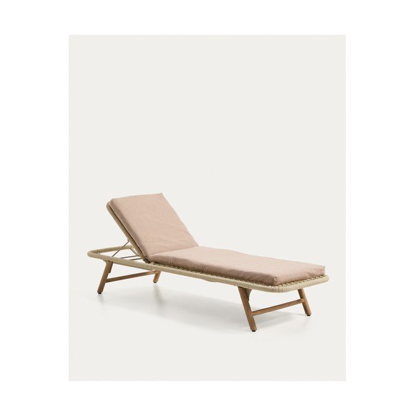 Bež vrtni jastuk za sjedenje za ležaljku 50x175 cm Maoni – Kave Home-image-4