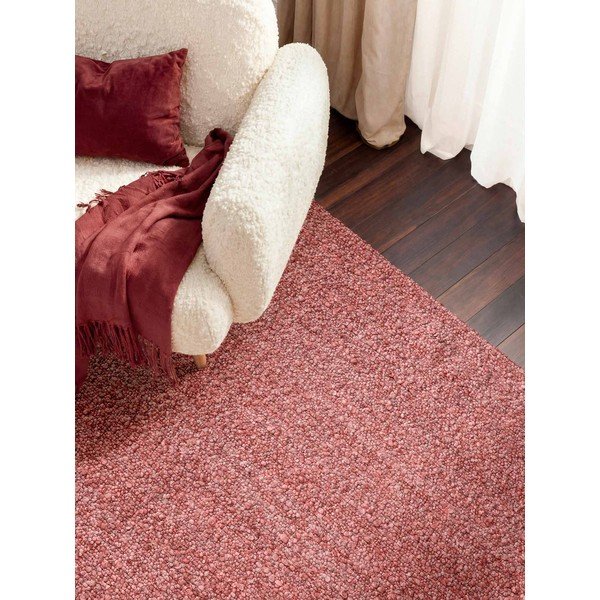 Tamno ružičasti ručno rađen tepih od boucle tkanine 160x230 cm Notting Hill Portobello – Ted Baker-image-1