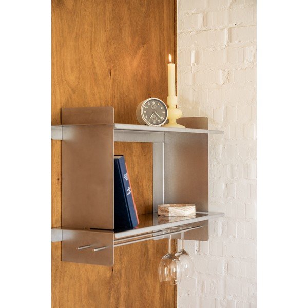 Metalna polica s više razina u srebrnoj boji 70 cm Tivo – noo.ma-image-4