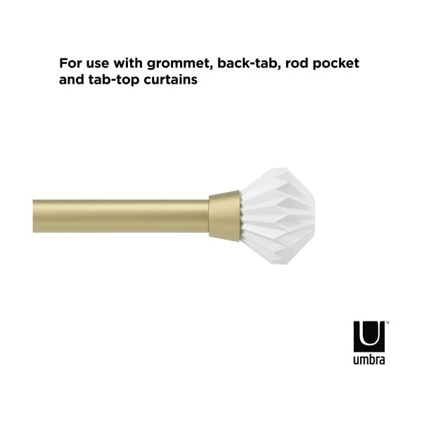 Čelična produžna karniša 107 - 305 cm Pleat - Umbra-image-4