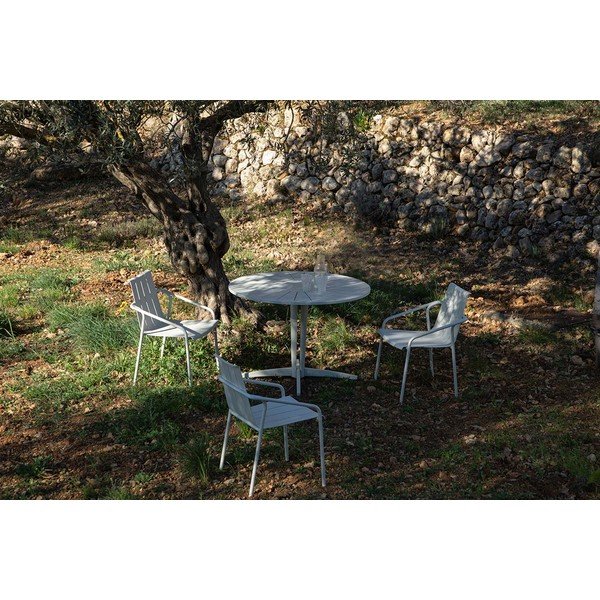 Okrugli vrtni stol aluminijski ø 110 cm Fleole – Ezeis-image-2