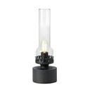 Crna stolna lampa sa staklenim sjenilom (visina 31 cm) Kandella – Markslöjd
