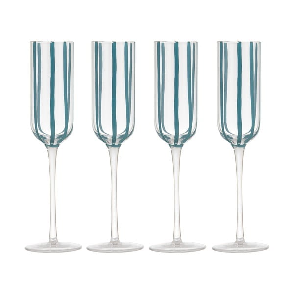Čaše u setu 4 kom za šampanjac 180 ml Stripe – Ladelle