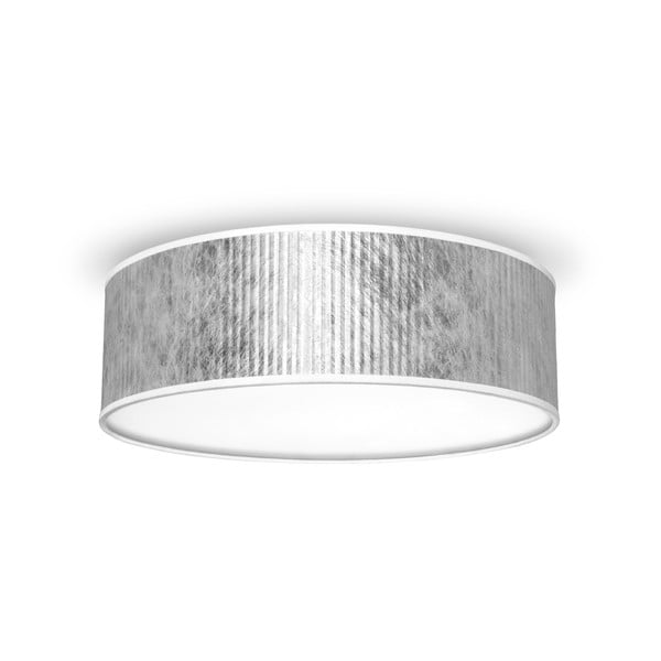 Stropna lampa u srebrnoj boji Sotto Luce Tres Plisado, Ø 30 cm