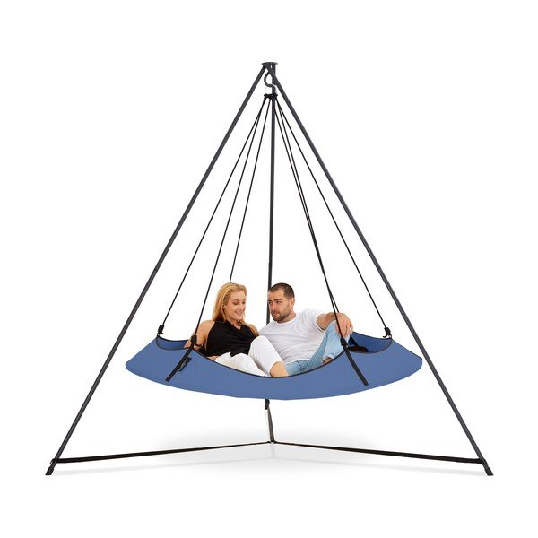 Plava vrtna ljuljačka sa postoljem - Hangout Pod-image-2