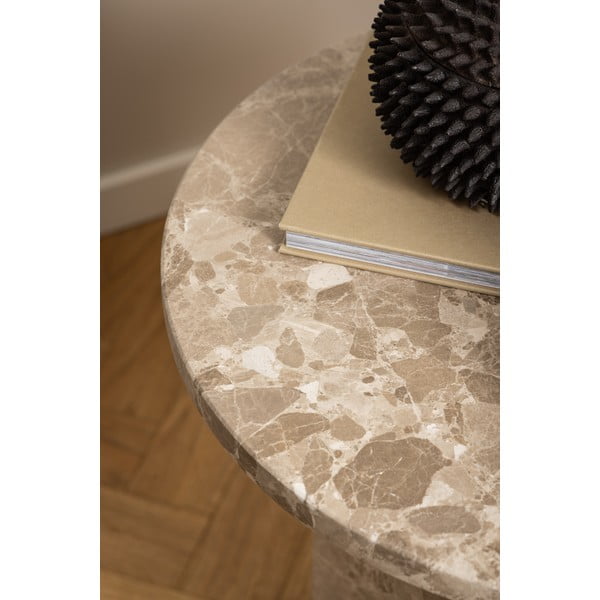 Mramorni okrugli pomoćni stol ø 50 cm Naxos – Actona-image-2