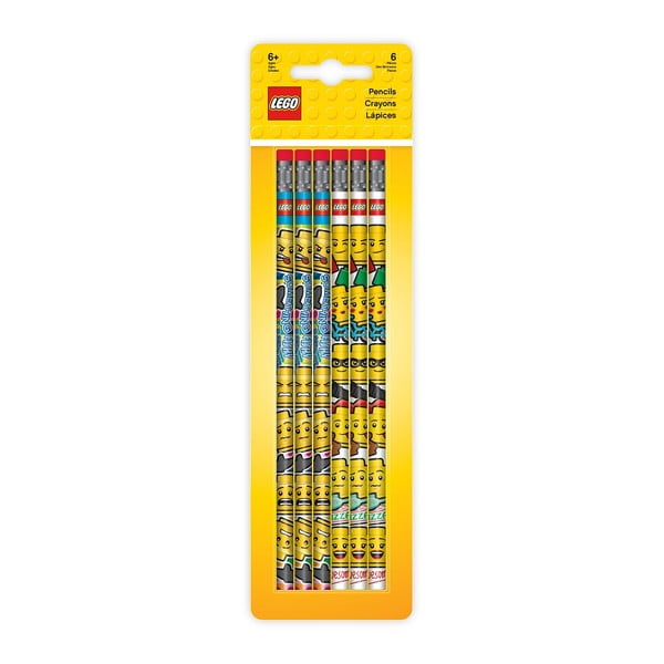 Set od 6 grafitnih olovaka s LEGO® gumom
