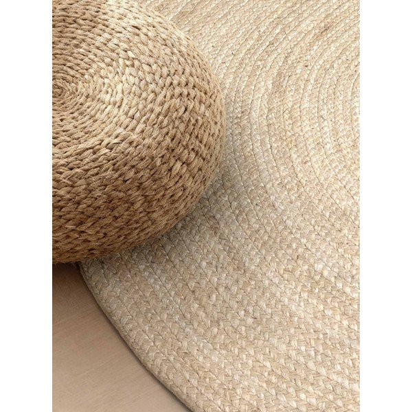 Obostrani/ručno rađen juten tepih u svijetloj prirodnoj boji 160x230 cm Braided – Hanse Home-image-3