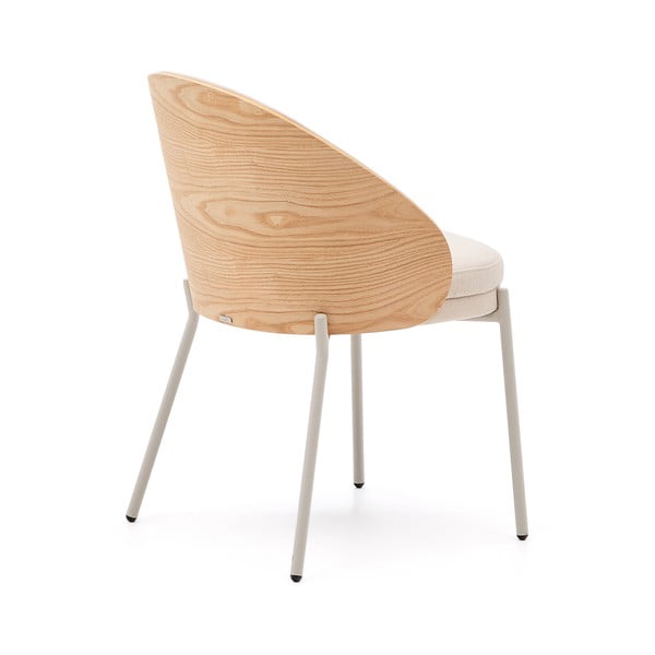 Krem/u prirodnoj boji blagovaonska stolica Eamy – Kave Home-image-4