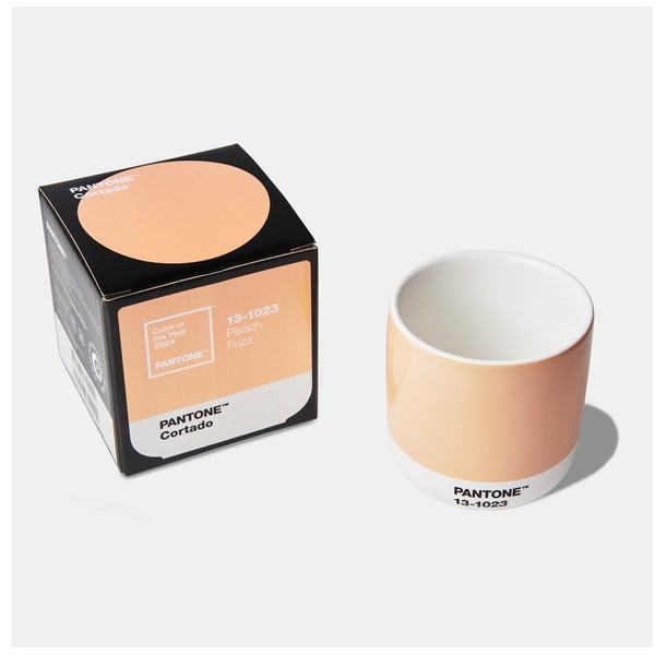 Narančasta keramička šalica 175 ml Cortado Peach Fuzz 13-1023 – Pantone-image-1