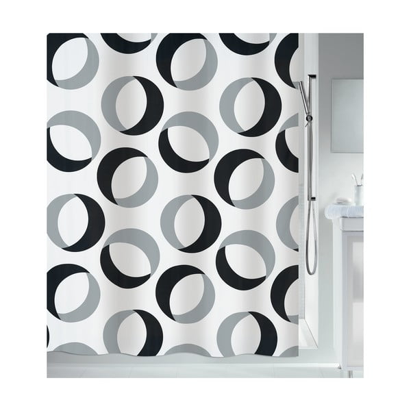 Tuš zavjesa 180x200 cm Rings – Spirella
