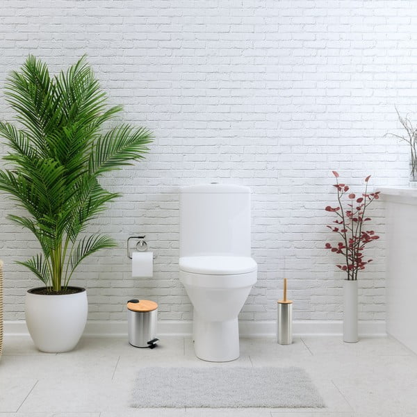 Željezna kanta za smeće s pedalom u mat srebrnoj boji 3 l   Adonis – Spirella-image-1