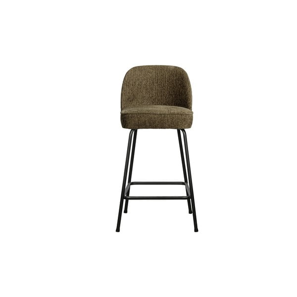 Kaki zelena baršunasta barska stolica 89 cm Vogue – BePureHome