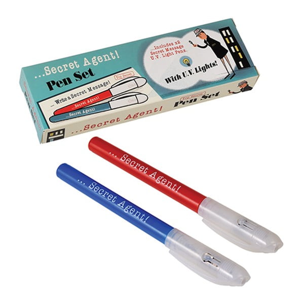 Set s dvije špijunske olovke sa nevidljivom tintom i UV Rex London tajnog agenta-image-4