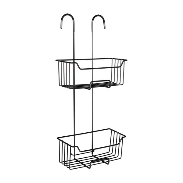 Crna viseća kupaonska polica od nehrđajućeg čelika Milo – Wenko-image-4