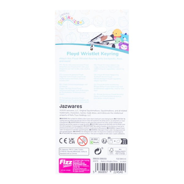 Crveni privjesak za ključeve Fizz Floyd – SQUISHMALLOWS-image-3