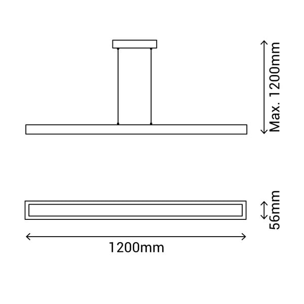 Viseća svjetiljka SULION Taveda, visina 120 cm-image-3