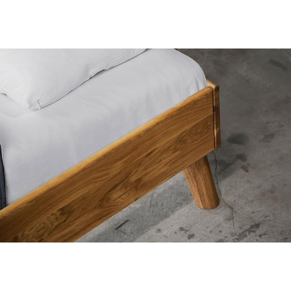 Bračni krevet od hrastovog drveta 140x200 cm Greg 3 - The Beds-image-4