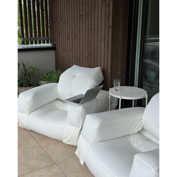 Bijela sklopiva fotelja pogodna za eksterijer Karup Design Design OUT™ Hippo White-image-4