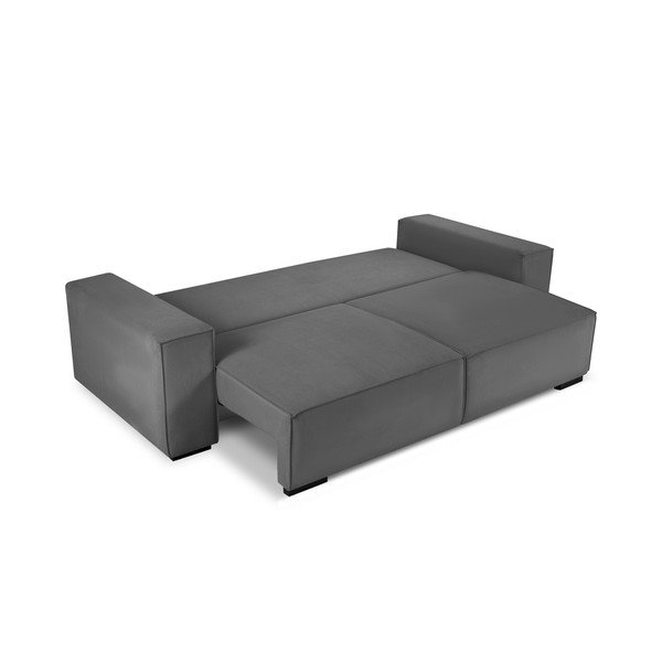 Kauč na razvlačenje od tamnosivog samta Mazzini Sofas Azalea-image-4