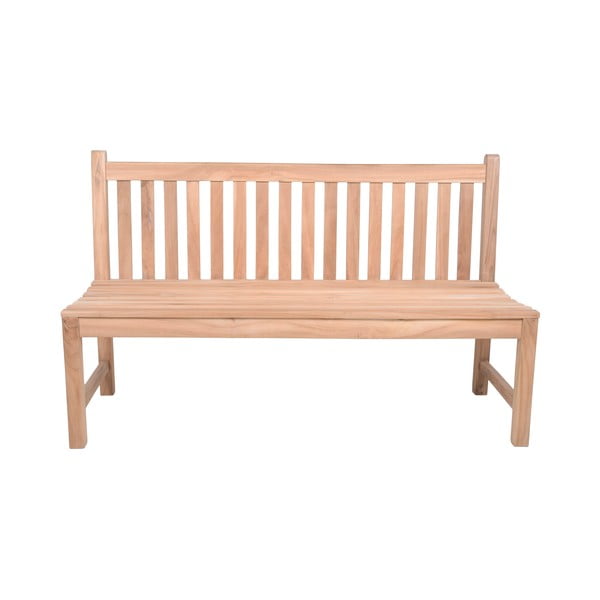 Vrtna klupa od masivnog drveta u prirodnoj boji Solo – Garden Pleasure
