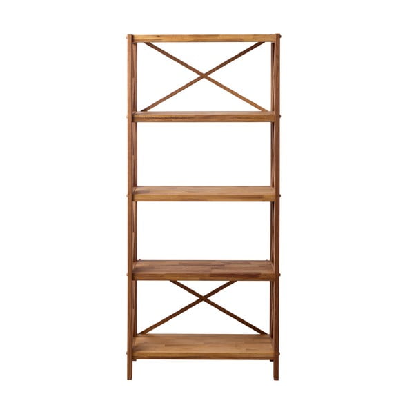 Regal od punog hrasta u prirodnoj boji 70x161 cm X-Shelf – Unique Furniture