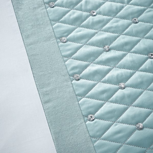 Bijela/plava posteljina za bračni krevet 200x200 cm Sequin Cluster – Catherine Lansfield-image-3