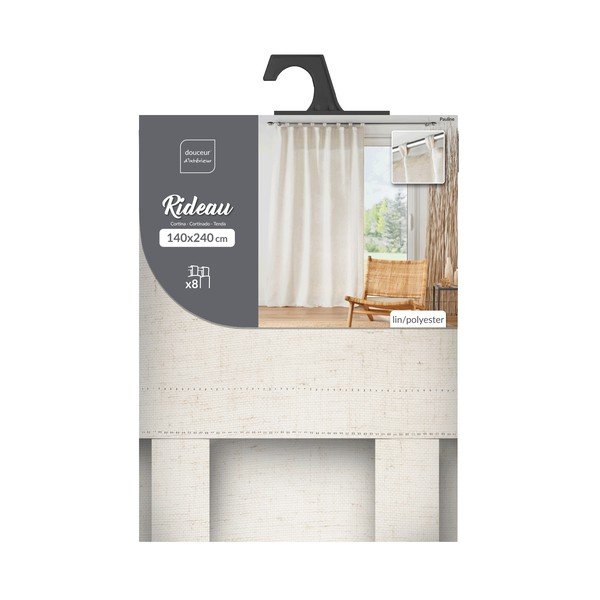 Krem zavjesa 140x240 cm Pauline – douceur d'intérieur-image-4