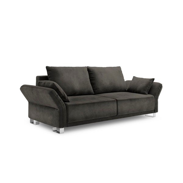Tamnosmeđi trosjed na razvlačenje s baršunastim pokrivačem Windsor &amp; Co Sofas Pyxis-image-2