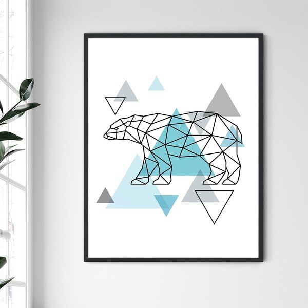 Zidna slika u Sjevernoj Karolini Frame Bear III, 30 x 40 cm