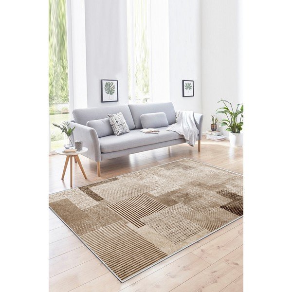 Bež periv tepih 50x80 cm Cubo – Vitaus-image-1